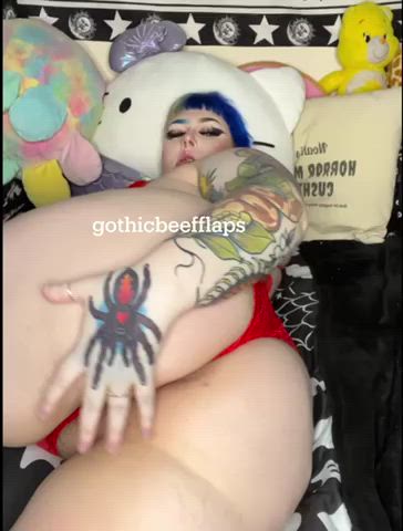 Alt Behind Asshole BBW Braces British Goth Pierced Tattoo XXX GIF By  Lilsubbabyy
