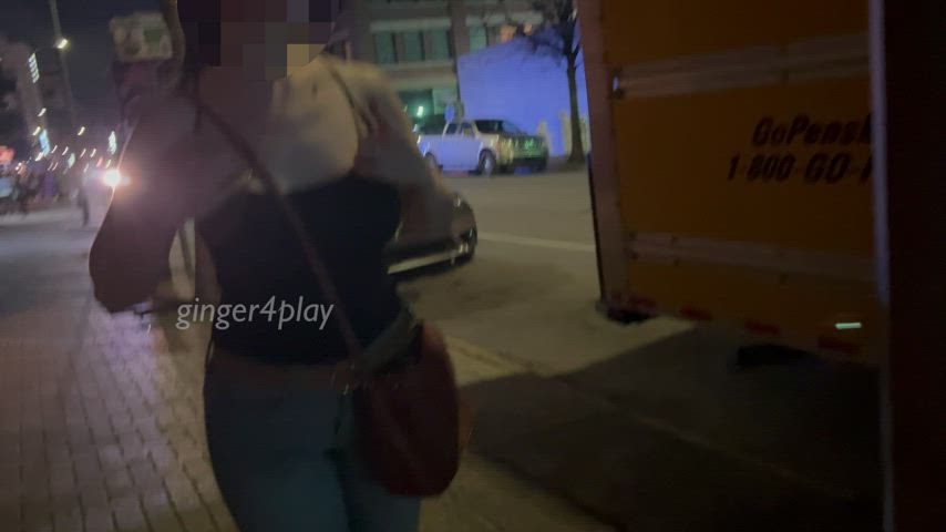 Big Breasts Busty Exhibitionism Exhibitionist Flashing Outdoor Police Public Ginger4play XXX GIF By  Ginger4play2
