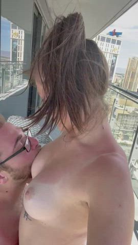 Brunette Kissing Outdoor Passionate Real Lovers Sensual Blowing Tits XXX GIF By  Annaplusone
