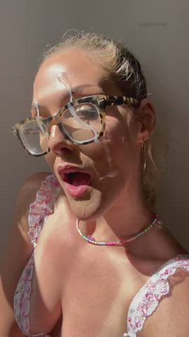 Yellow-haired Spunk Pretty Facial Glasses OnlyFans Ropes XXX GIF By  Sexbydesign
