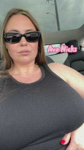 Huge Titties Car Caught Flashing Monstrous Boobs MILF Mom Public R/CaughtPublic XXX GIF By  Avanicks
