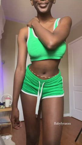 Enormous Titties Ebony Humongous Melons NSFW Natural Melons Nude OnlyFans XXX GIF By  Babylyraxxx
