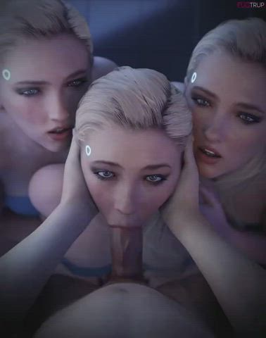 Chloe Deepthroat Foursome XXX GIF By  Mrcuddles
