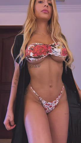 Giant Breasts Bikini Blondie Boobies Costa Rican Hispanic Model OnlyFans Breasts XXX GIF By  Akk6793
