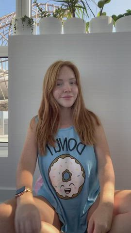 Amateur Humongous Melons Tits Bouncing Tits Freckles Pale Redhead Titties Titty Drop XXX GIF By  Alexxa_fire
