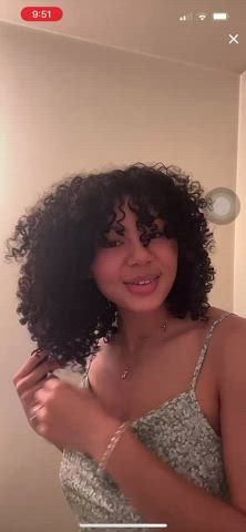 Large Breasts Curly Hair Downblouse Black Nipslip TikTok XXX GIF By  Disownedmist
